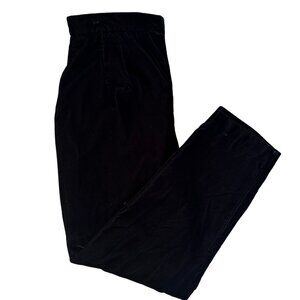 Westbound Petite Black Velvet Side Zip Pants Women's Size 12P Vintage